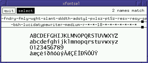 xfontsel
screen capture